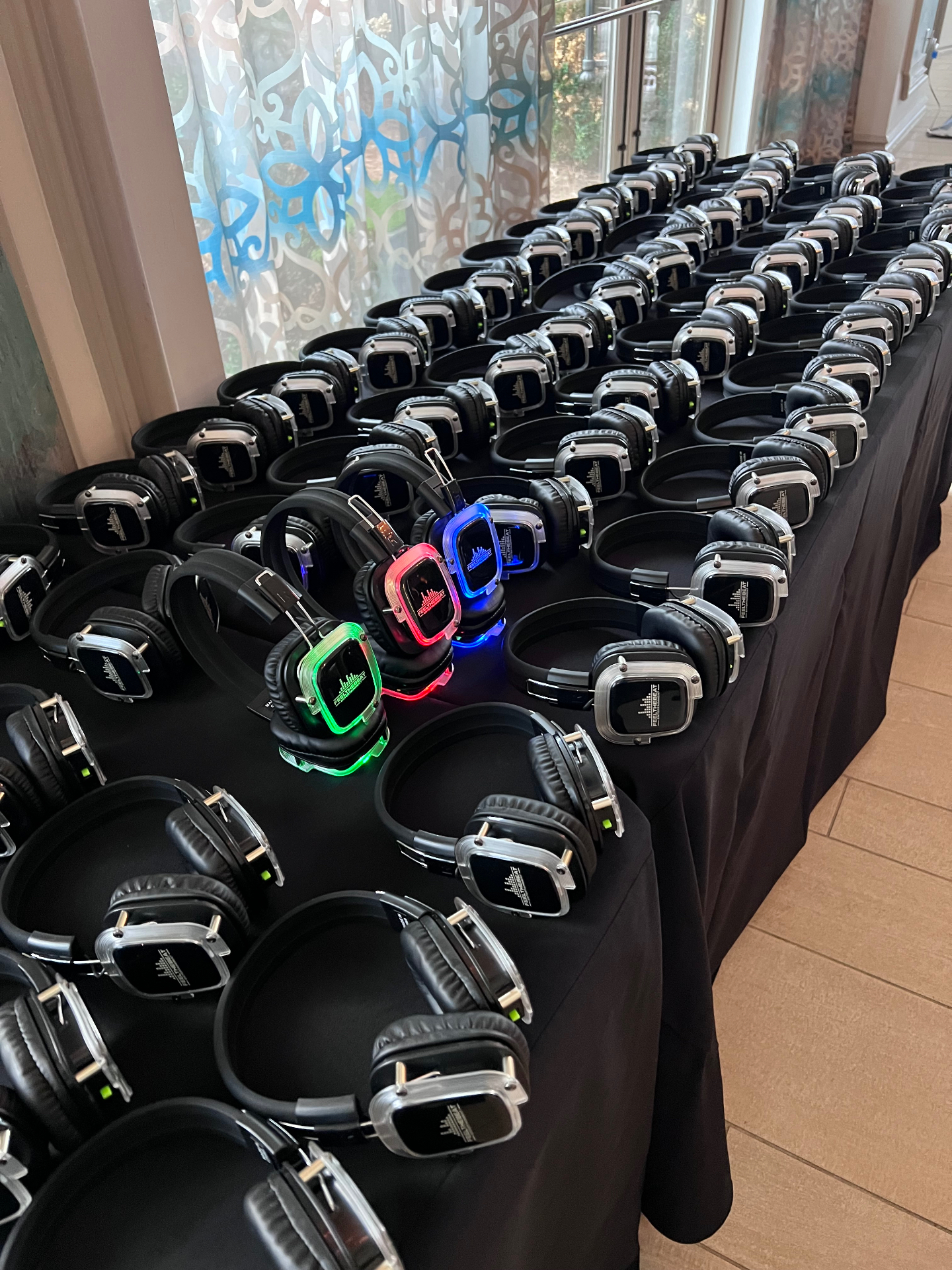 Silent disco headphones